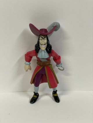 Disney Peter Pan Captain Hook Pvc Action Figure 1997