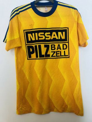 Vintage 1970’s Grasshoppers Zurich Adidas Football Shirt Matchworn Size Medium