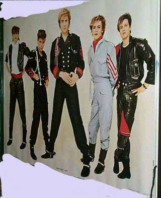 Duran Duran Early 80s Group Vintage Poster In Old Stock