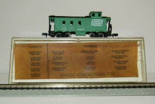 Vintage Model Train N Gauge By Bachmann Penn Central Caboose 478290