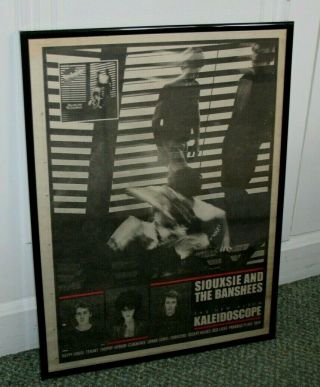 Siouxsie And The Banshees Kaleidoscope Vintage 1980 Framed Press Advert Poster