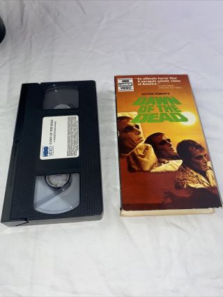 Dawn Of The Dead Vhs 1977 Vintage Tape Horror Film Movie Suspense Hbo Vtg
