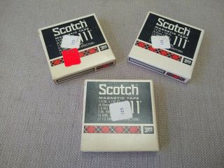 Vtg 3m Scotch 111 3 " Recording Tape Reel 3 " X ¼ " 150 