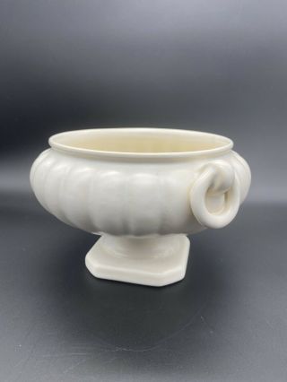 Vintage Dartmouth Devon Ceramic Cream Vase Urn Round Shape