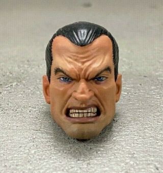 Cq - Pnh - Mez - R: 1/12 Painted Punisher Head For Mezco Marvel Legends Body