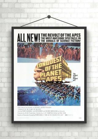 Conquest Planet Of The Apes Vintage Large Movie Poster Print A0 A1 A2 A3 A4 Maxi