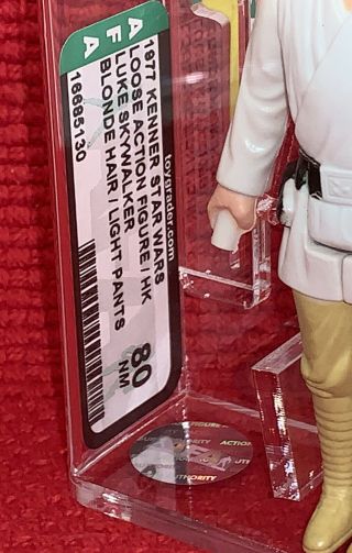 ❗️VTG 1977 Star Wars AFA Graded LUKE SKYWALKER Farmboy First 12 LASER CUT CASE 3