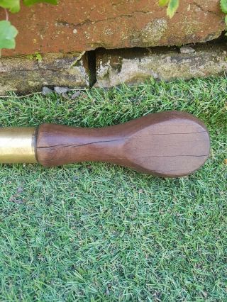 Vintage Very Large cabinet makers,  railway,  Turnscrew screwdriver 69cm brass 3