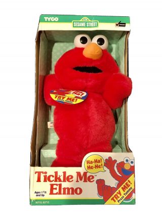 Vintage 1996 Tickle Me Elmo Plush Doll Tyco Nib