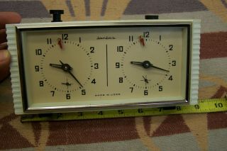 Vintage Ussr Russia Made Chess Board Players Timer Clock