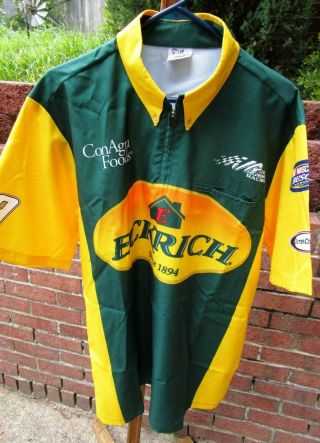 Vintage Bobby Labonte 19 Eckrich/joe Gibbs Racing Race Day Pit Crew Shirt - Large