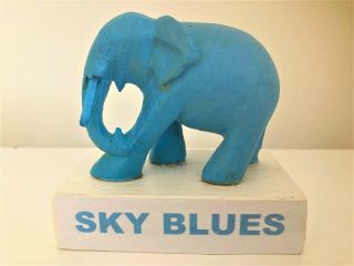 Coventry City Fc - Vintage Elephant Ornament.  Sky Blues