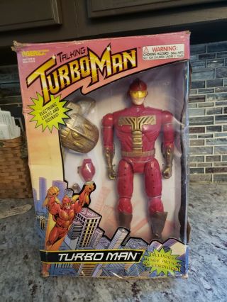 Talking Turboman Action Figure Tiger Electronic 13 1/2in