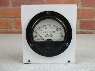 Vintage Triplett Panel Meter Dc Amperes Model 321 - 1