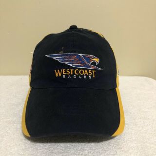 West Coast Eagles Puma Afl Football Vintage Mens Strapback Cap Hat