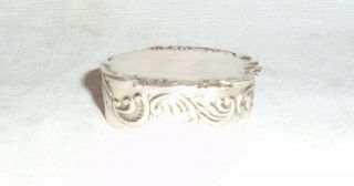 Repousse Decorated Early 20th Century 925 Silver Continental Snuff Box