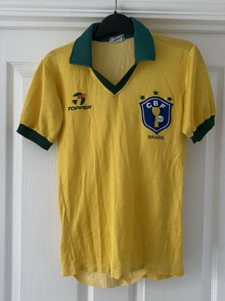 1988 Vintage Brazil Shirt.  Very Rare.  Size Large Youth.