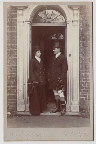 Fashion Cabinet - Well To Do Husband And Wife In Riding Habit