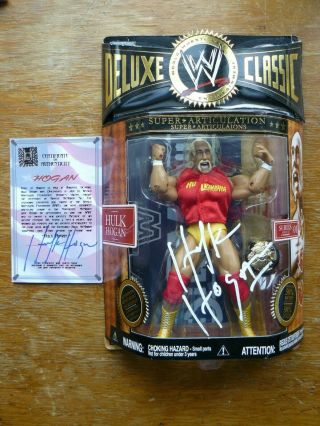Jakks Deluxe Classic Signed Hulk Hogan Figure