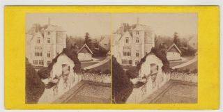 Isle Of Wight Stereoview - Carisbrooke Castle,  View Within The Walls