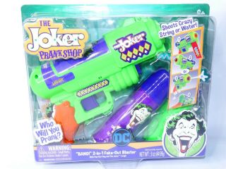 The Joker Prank Shop Silly String Bang 2 - In - 1 Fake Out Blaster Joker Kit Dc