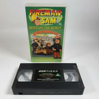 Fireman Sam Bentley The Robot Vhs Video Cassette Vintage Bbc 1985 Pal Uk
