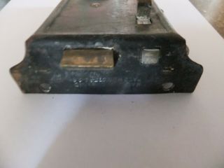 Vintage Antique Reclaimed rim door lock with slide bolt lock and keep 2