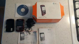 Vintage Blackberry Curve 8310 Cell Phone & Software & Case,  Guide Box & Charger