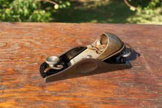 Vintage Stanley No.  9 1/4 Block Plane,  With Adjustable Throat Woodworking Tool,  Usa