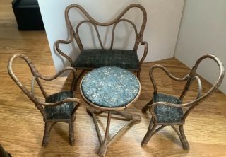 Antique Bentwood Dolls House Chairs And Table For Large Dolls House Thonet
