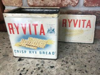 Very rare vintage collectable Ryvita tin 
