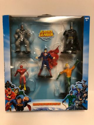 Mib Justice League Collectible Figurines Box Set Of 5 Heroes And Villains
