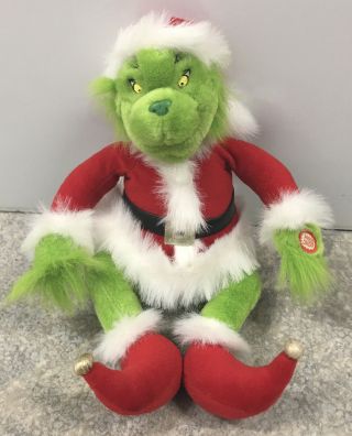 2000 How The Grinch Stole Christmas Animated Plush Singing & Moving Grinch Toy
