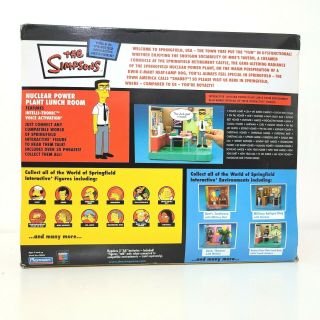 The Simpsons NUCLEAR POWER PLANT LUNCH ROOM Playset WOS FRANK GRIMES Figure 4