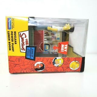 The Simpsons NUCLEAR POWER PLANT LUNCH ROOM Playset WOS FRANK GRIMES Figure 5