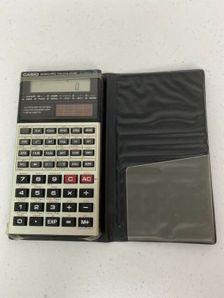 Vintage Casio Fx - 991n Solar Scientific Calculator W/ Case -