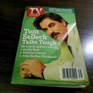 Vintage - Tv Guide - Aug 5th 1995 - Tom Selleck - Cover