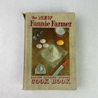 Vintage 1951 The Fannie Farmer Boston Cooking School Cookbook 9th Ed Hc
