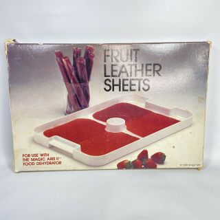 Vintage Package Of 10 Fruit Leather Sheets For Magic Aire 11 - Food Dehydrator
