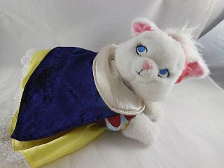 Disney Princess Snow White Dress On Marie Cat Embroidered Eyes Very 11 - 12 "