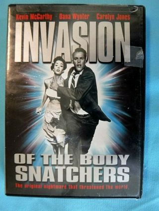 Vtg 1955 Classic Sci - Fi Dvd " Invasion Of The Body Snatchers " Scary Alien Movie
