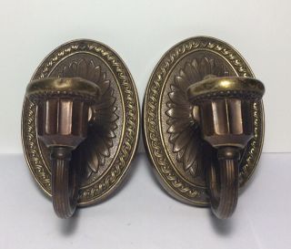 2 Vintage Brass Wall Sconce