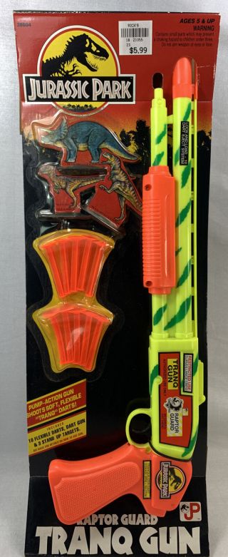 1993 Jurassic Park Raptor Guard Tranq Gun Nip For Display Kid Dimension