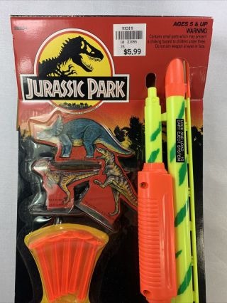 1993 Jurassic Park Raptor Guard Tranq Gun NIP For Display Kid Dimension 2