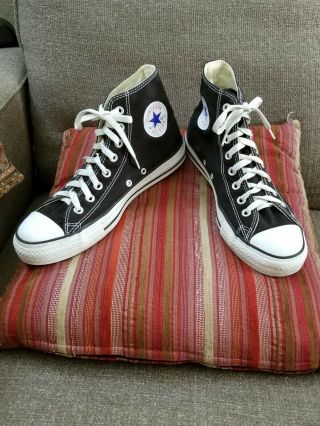 Vintage Converse All - Star Chuck Taylor High Top Sneakers - Men’s Size 7 - Black