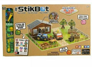 Stikbot Farm Movie Set Stop Motion Animation Kit Create Animate Share Activity