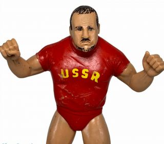 1984 Wwf Nikolai Volkoff Ussr 8 " Wrestling Action Figure Rubber Ljn Wwe Volkov
