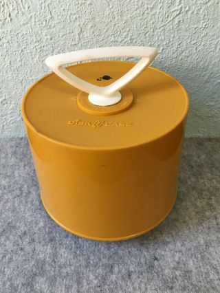 Vintage 1960s Maize Yellow Disk - Go - Case 45 RPM Vinyl Record Holder Carrier Case 3