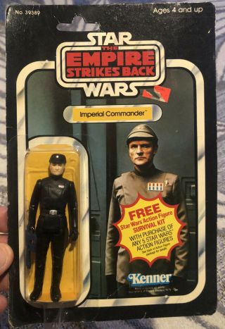 1980 Vintage Kenner Star Wars Esb 41 Back Imperial Commander Moc Survival Kit