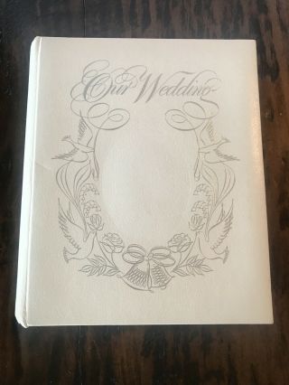 Vintage Our Wedding Marriage Memory Record Guest Book Photo Album 1970s
